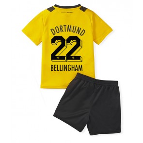 Borussia Dortmund Jude Bellingham #22 kläder Barn 2022-23 Hemmatröja Kortärmad (+ korta byxor)
